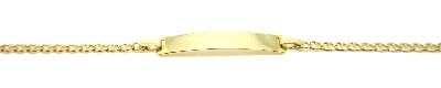 Schildarmband 14 Karat Gold