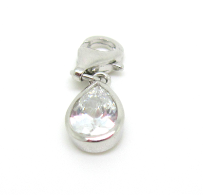 Charm Tropfen Silber