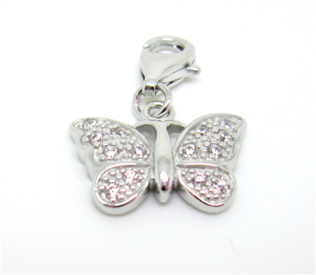 Charm Schmetterling Silber