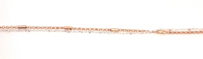 Fußkette Silber/rosé 925/000