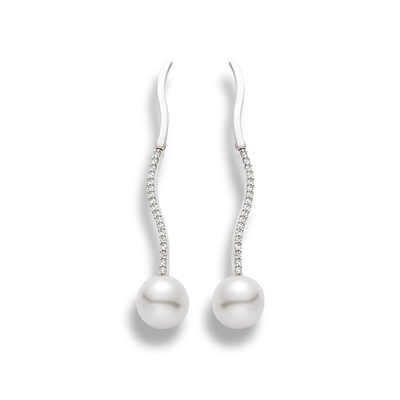 Ohrpendel 14 Karat Weißgold