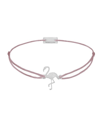 MOMENTOSS - Armband Textil Flamingo