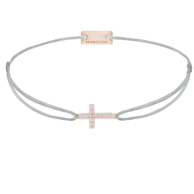 MOMENTOSS - Armband Kreuz rosé