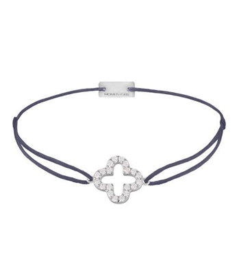 MOMENTOSS - Armband Texzil Blume/Steine