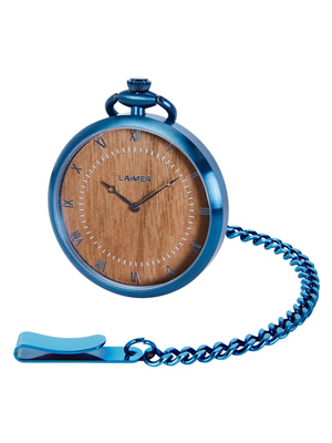 Laimer - Taschenuhr Holz Neptun