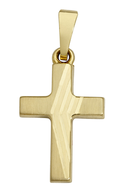 SCHNEIDER-BASICS - Kreuz 14 Karat Gelbgold