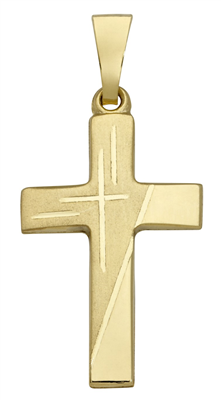 SCHNEIDER-BASICS - Kreuz 14 Karat Gelbgold