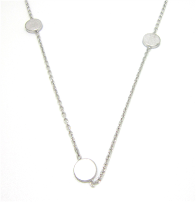 Trend Style - Collier Blättchen Silber