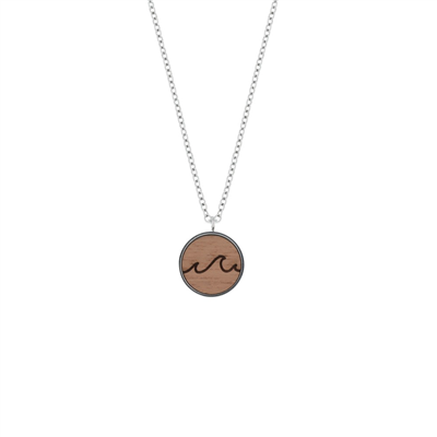 eydl wood jewelery - Kette Welle