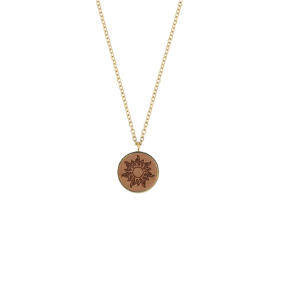 eydl wood jewelery - Kette Sonne