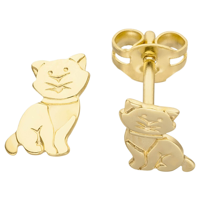 Stecker Katze Gelbgold