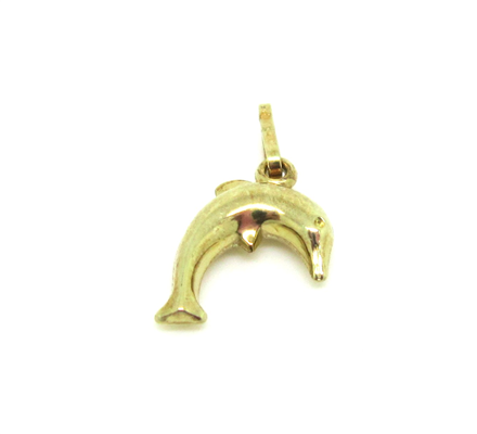 Charm Delphin 14 Karat Gold