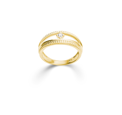 Damenring 14 Karat Gelbgold