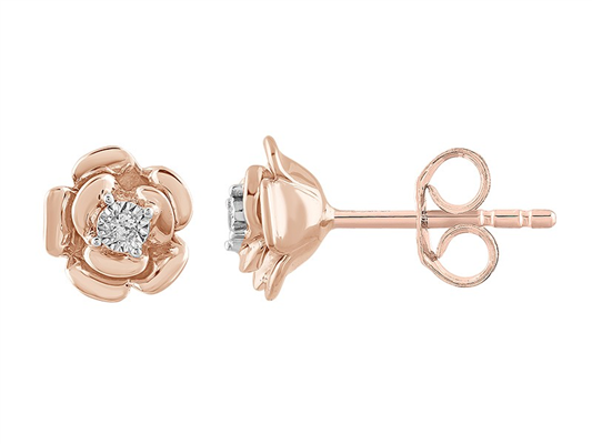 Ohrstecker »Rose« 14 KT Gold