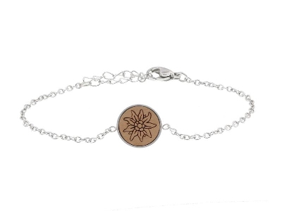 eydl wood jewelery - Armband Edelweiss