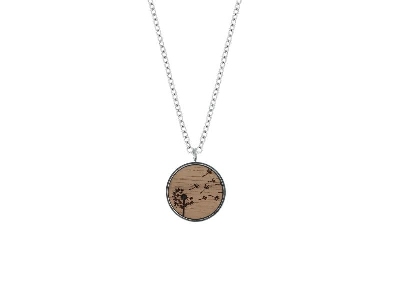 eydl wood jewelery - Kette Pusteblume